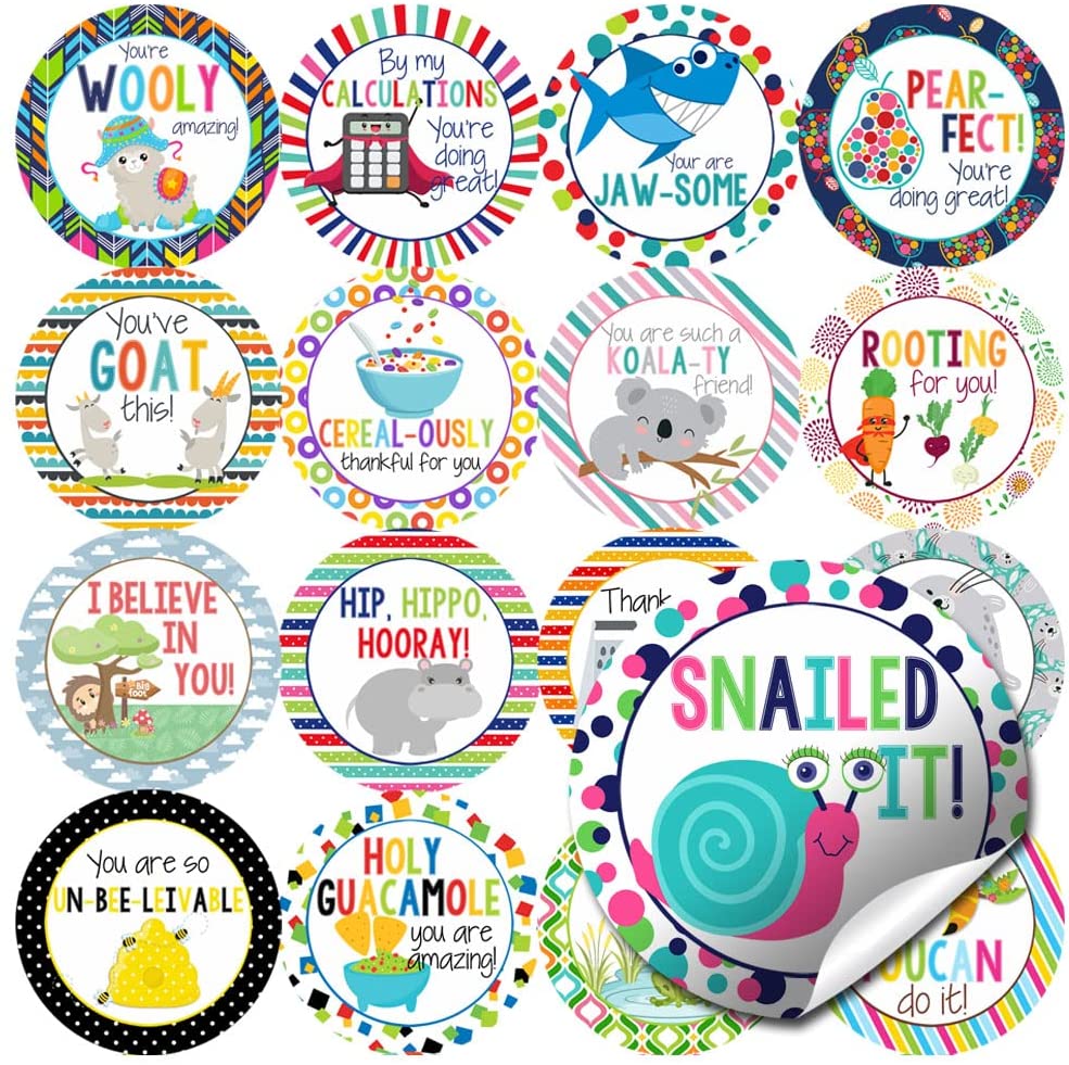 Reading Is Dino-mite Stickers - 40 Count 2 Inch Circle Encouragement Labels For Teachers & Students