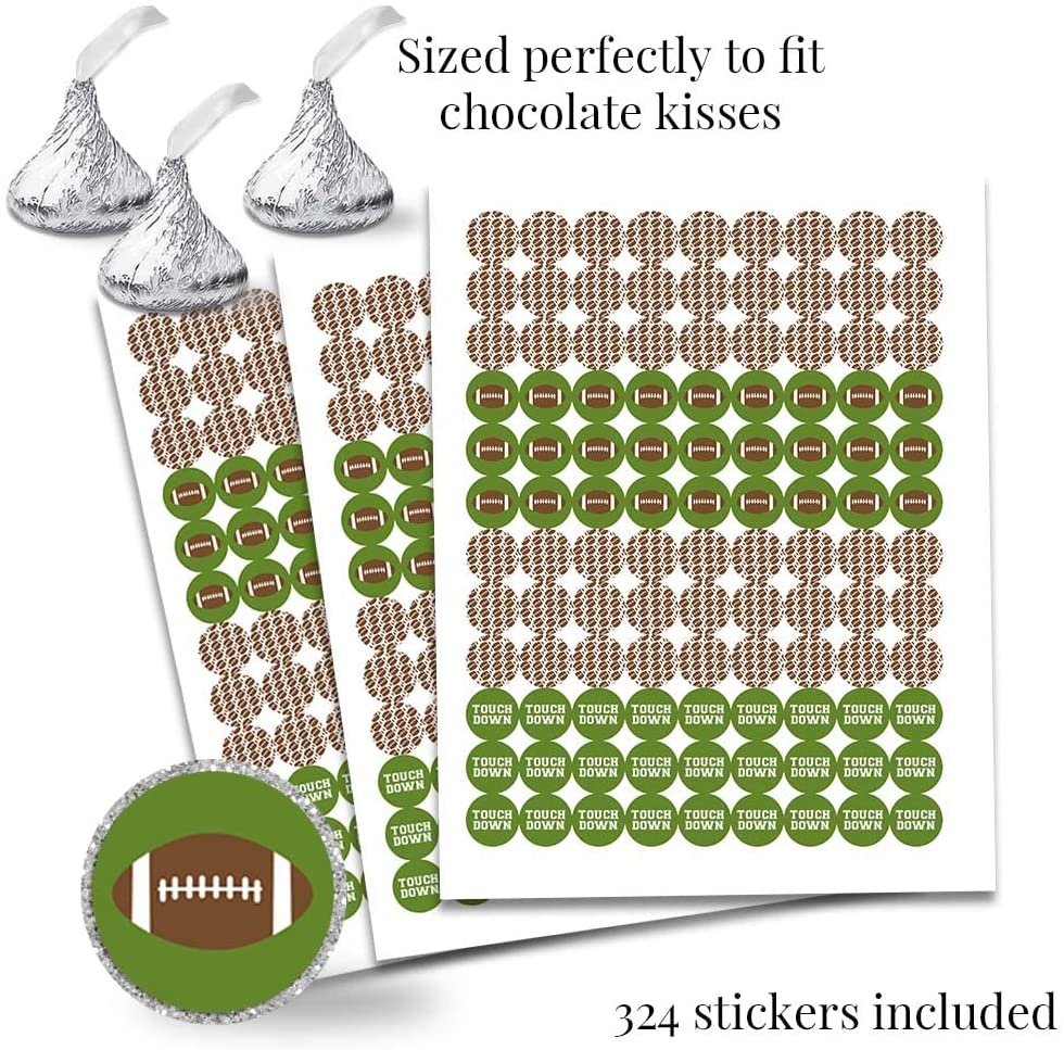 Touchdown Football Birthday Party Sticker Bundle – Amanda Creation