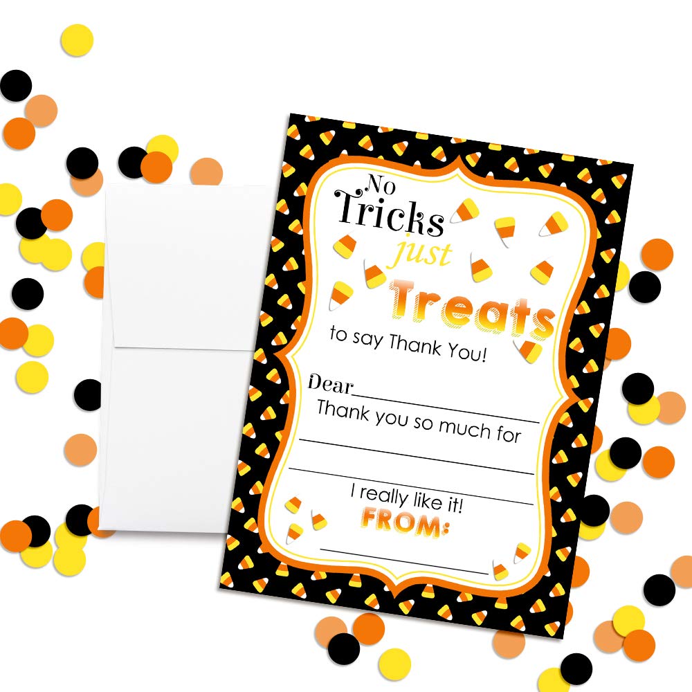 Candy Corn Thank You Cards