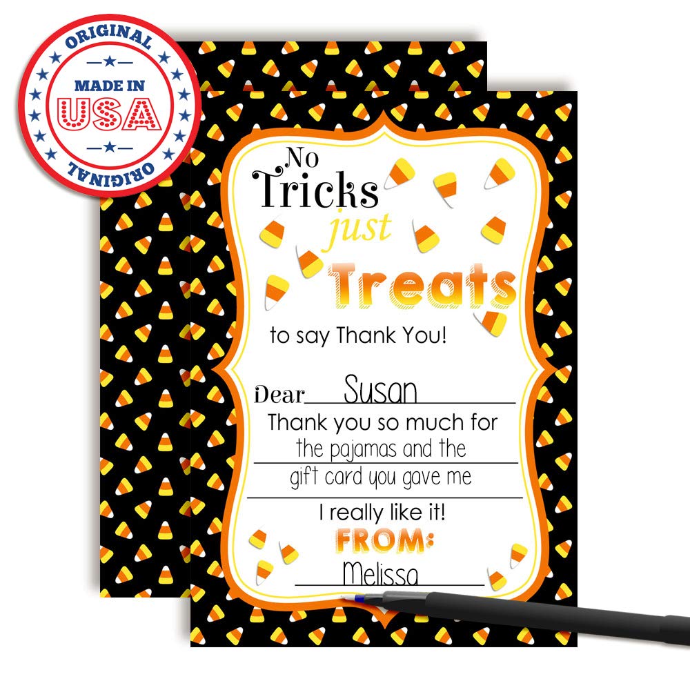 Candy Corn Thank You Cards