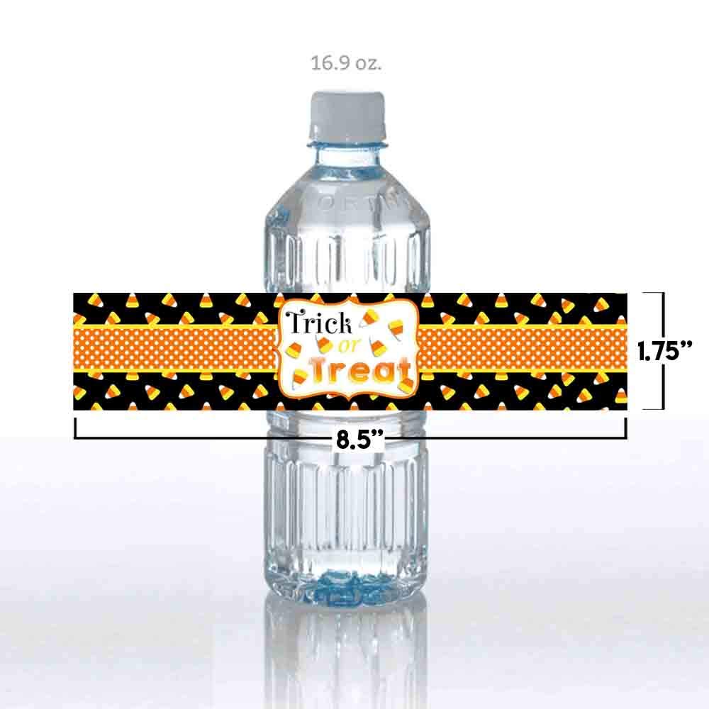 Candy Corn water bottle labels