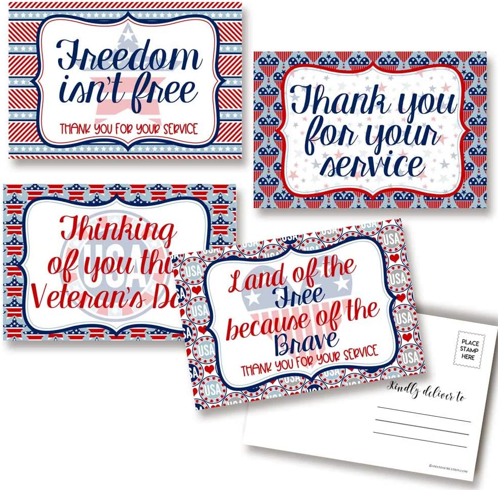 Veterans Day Postcards – Amanda Creation