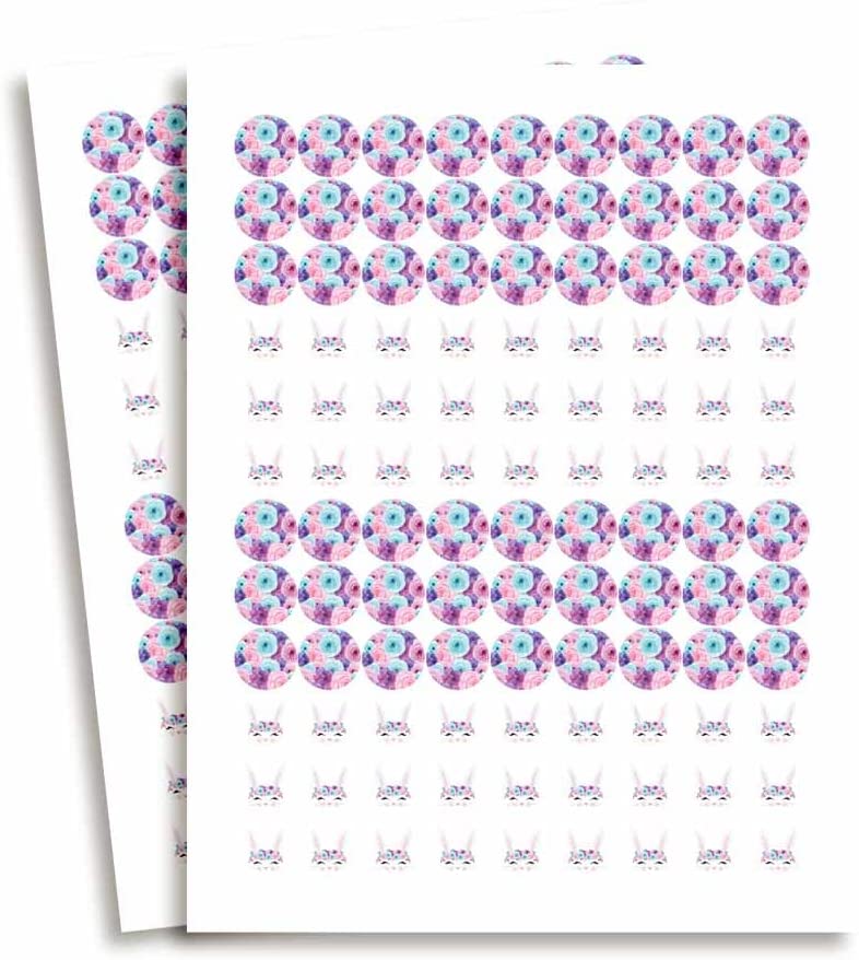 AmandaCreation Watercolor Butterfly Kiss Stickers - 300 Count 0.75" Circle Labels For Chocolate Kisses & Party Favors