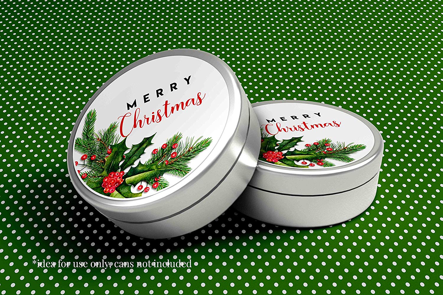 HAPPY HOLIDAYS HOLLY CHRISTMAS ENVELOPE SEALS LABELS STICKERS PARTY FAVORS