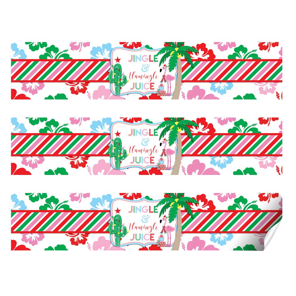 Christmas Flamingo Waterproof Water Bottle Wrappers – Amanda Creation christmas-flamingo-waterproof-water-bottle-wrappers-amanda-creation