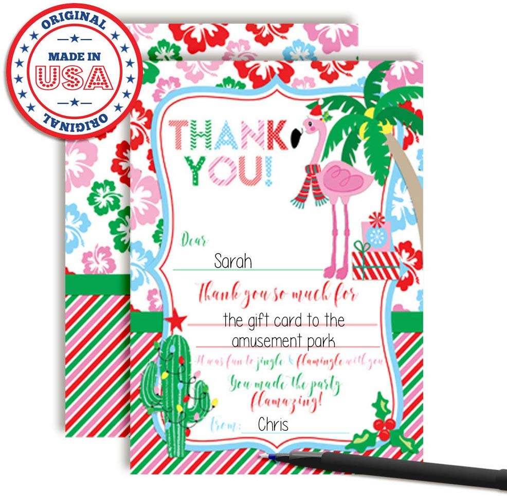 christmas-flamingo-birthday-thank-you-cards-amanda-creation for Free Printable Flamingo Birthday Cards Christmas Flamingo Birthday Thank You Cards – Amanda Creation for Free Printable Flamingo Birthday Cards