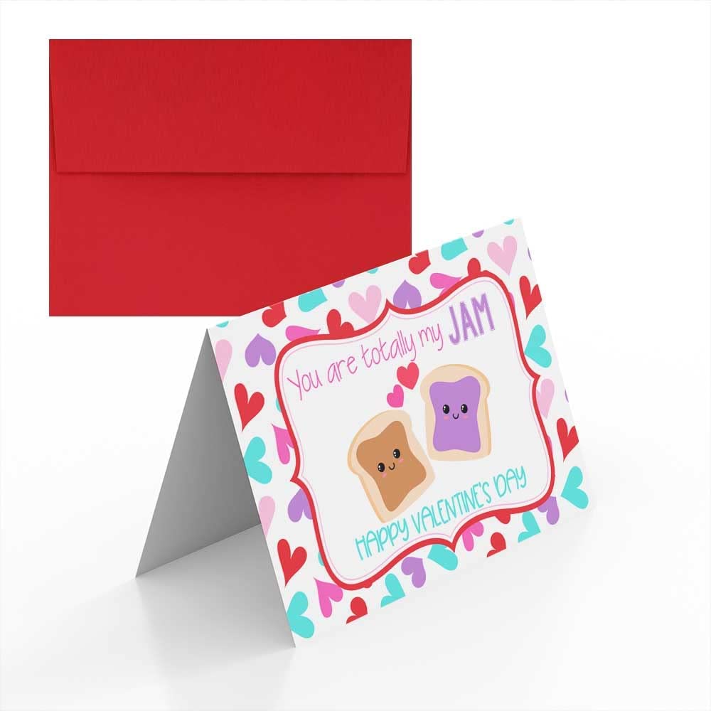 Peanut Butter and Jelly Valentine Folded Card Amanda Creation