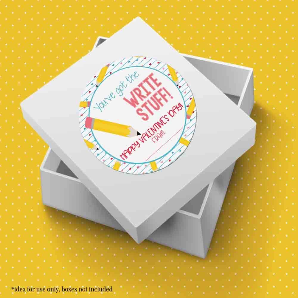 You've Got The Right Stuff Valentine's Day Party Favor Stickers ...