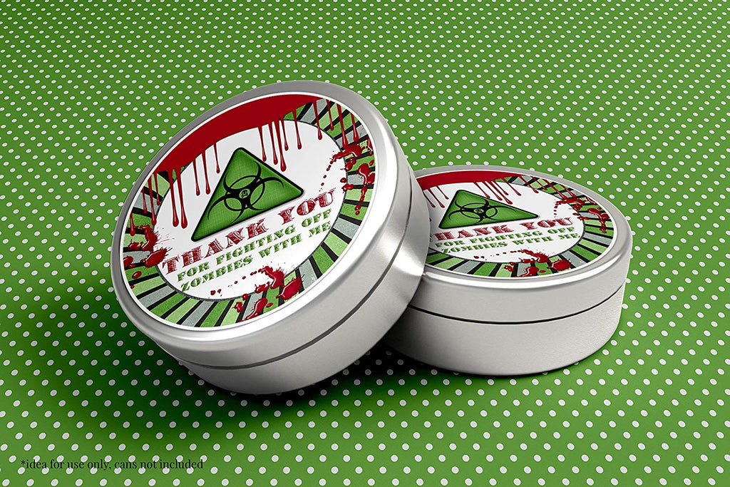 zombie infection circle sticker