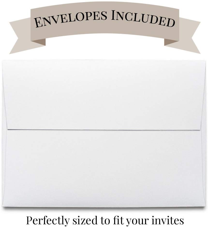 white envelopes included