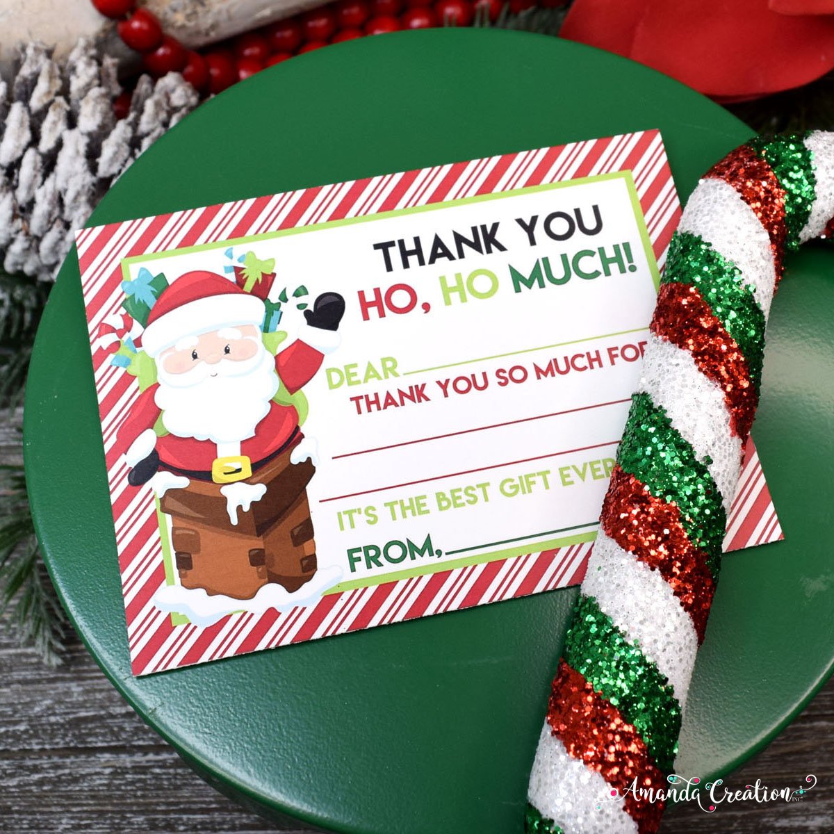 Santa Christmas Thank You Cards – Amanda Creation santa-christmas-thank-you-cards-amanda-creation