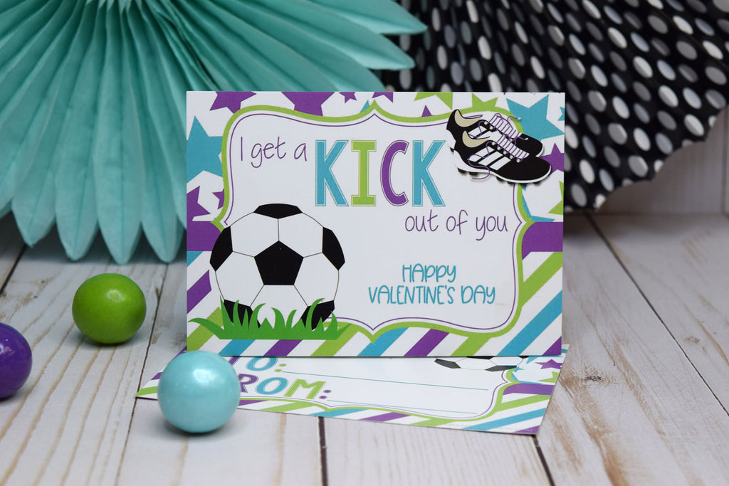 soccer girl kid valentine