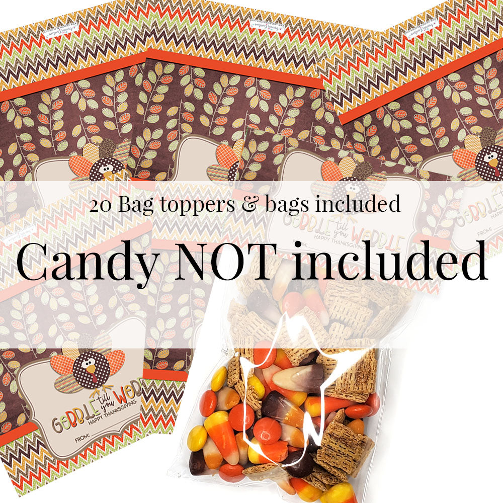 50pcs Halloween & Thanksgiving Candy Bags, Party Gift Bag, Colorful Opp  Flat Bag, Sweets Bag | SHEIN USA