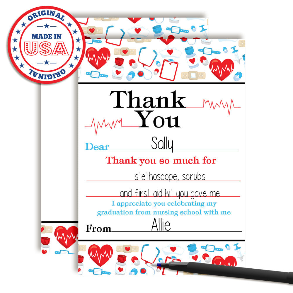 Nursing School Graduation Thank You Cards Nursing School Graduation Thank You Cards