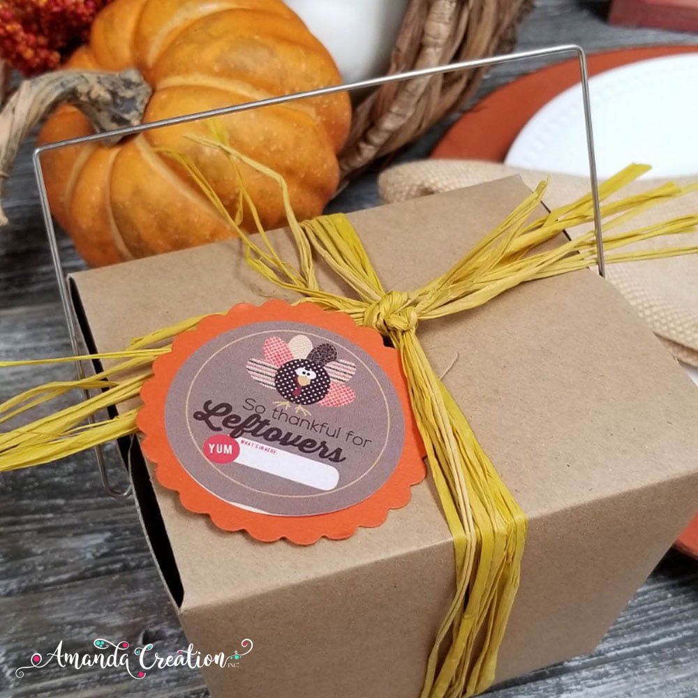 Leftover Sticker Thankful For Leftovers Thanksgiving Container Stickers – Amanda Creation